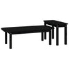 Schwarzes Couchtisch-Set Aviana (2-teilig, Kiefer)