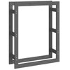 Graues Brennholzregal Mixaura 80x25x100cm (Kiefer)