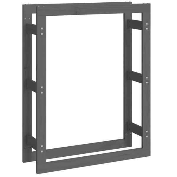 Graues Brennholzregal Mixaura 80x25x100cm (Kiefer)