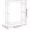 Graues Brennholzregal Mixaura 80x25x100cm (Kiefer)