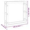 Kaminholzregal Mixaura 100x25x100cm (Kiefer)
