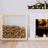 Kaminholzregal Mixaura 100x25x100cm (Kiefer)