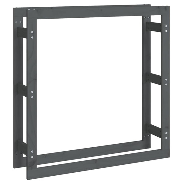 Graues Brennholzregal Mixaura 100x25x100cm (Kiefer)