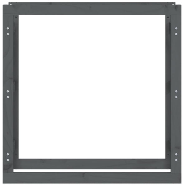Graues Brennholzregal Mixaura 100x25x100cm (Kiefer)
