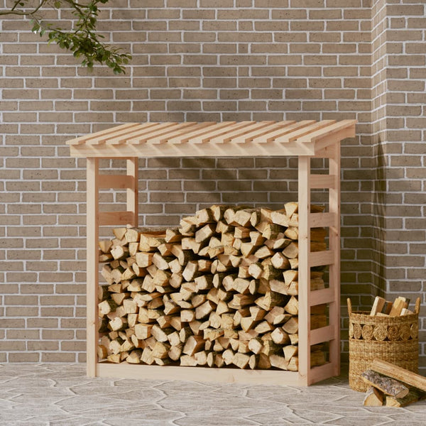 Kaminholzregal Litiziea 108x64,5x110cm (Kiefer)