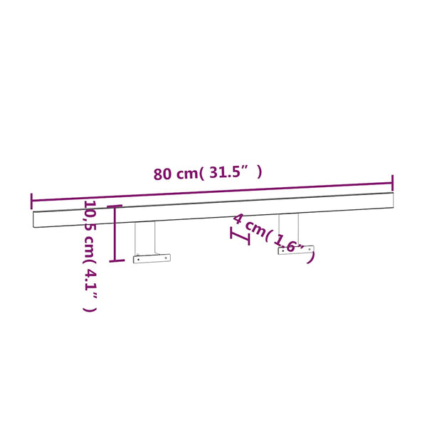Warmweiße LED-Spiegelleuchte Matian 80cm (13 W 3000 K)