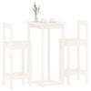 Weißes Bartischset Gabrilia (3-teilig, Kiefer)