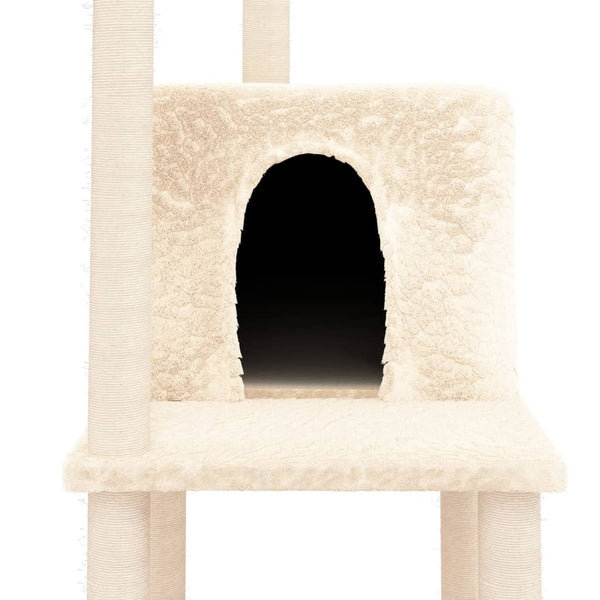 Kerma kissan kiipeilypuu sisal- raapimispylväillä Mirabell 144,5cm