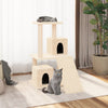 Katzenkratzbaum Alexiadis 82 cm mit Sisalstämmen, Creme