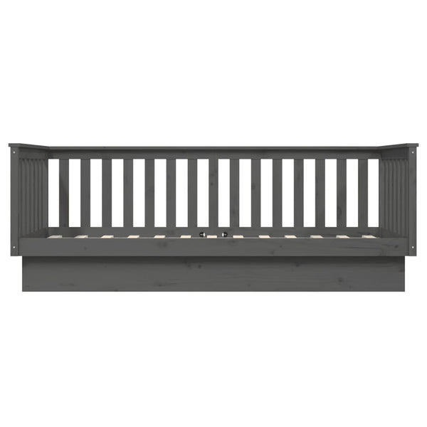 Graues Schlafsofa Paseta 80x200cm (Kiefer)