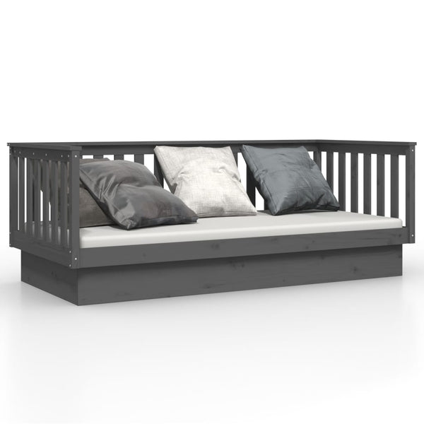 Graues Schlafsofa Paseta 100x200cm (Kiefer)