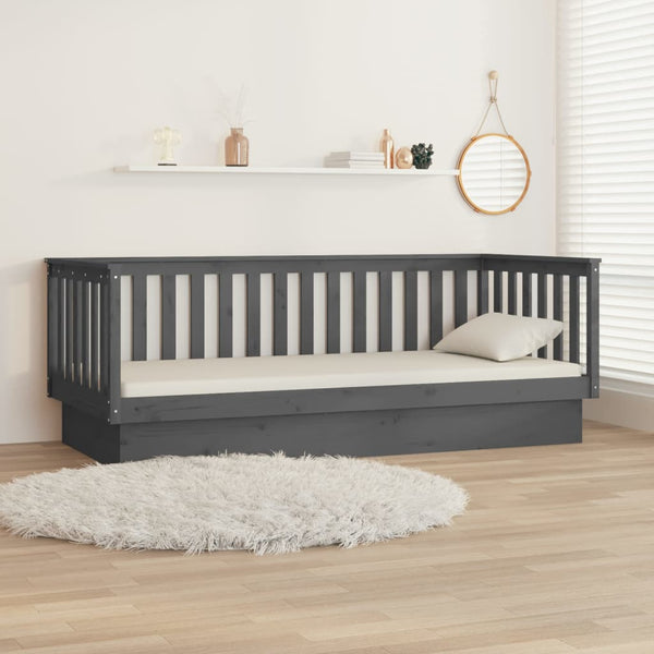 Graues Schlafsofa Paseta 100x200cm (Kiefer)