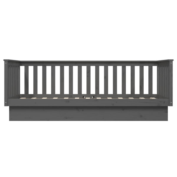 Graues Schlafsofa Paseta 100x200cm (Kiefer)