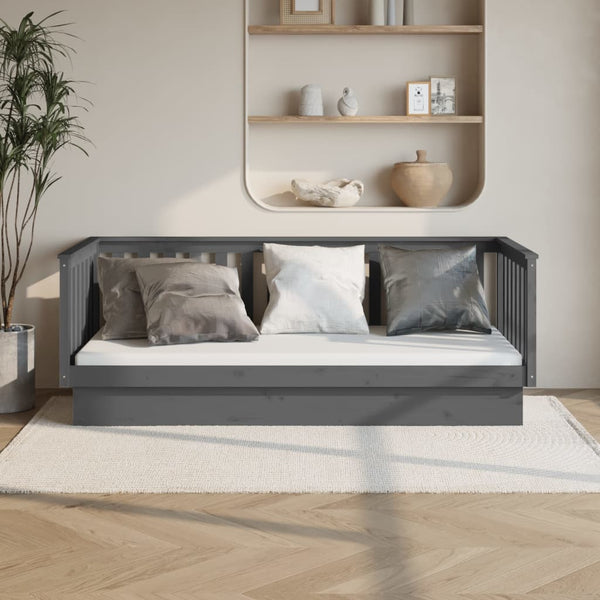 Graues Schlafsofa Paseta 100x200cm (Kiefer)