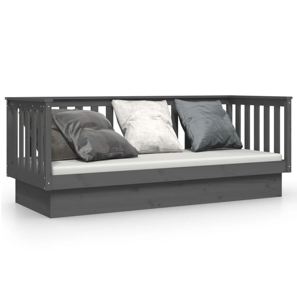Graues Schlafsofa Paseta 75x190cm (Kiefer)