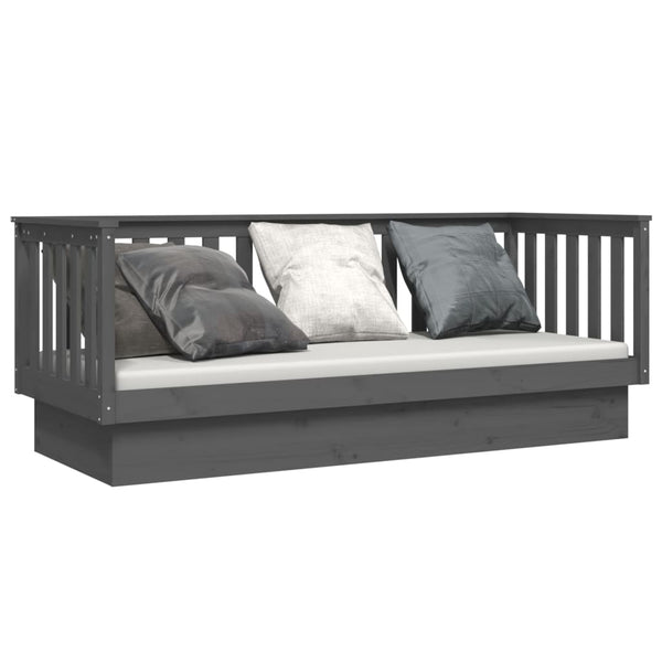 Graues Schlafsofa Paseta 75x190cm (Kiefer)