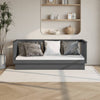 Graues Schlafsofa Paseta 75x190cm (Kiefer)