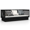 Schwarzes Schlafsofa Paseta 75x190cm (Kiefer)