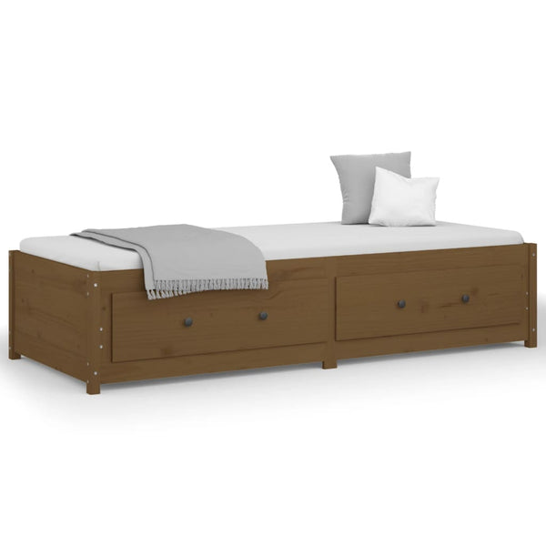 Honigbraunes Schlafsofa Legarde 80x200cm (Kiefer)