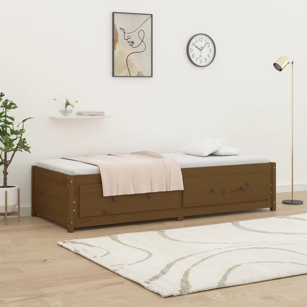 Honigbraunes Schlafsofa Legarde 80x200cm (Kiefer)