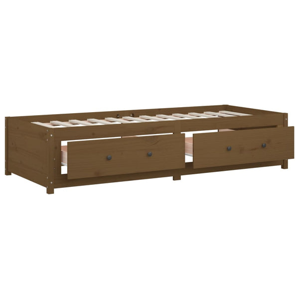 Honigbraunes Schlafsofa Legarde 80x200cm (Kiefer)