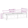 Weißes Schlafsofa Legarde 90x200cm (Kiefer)