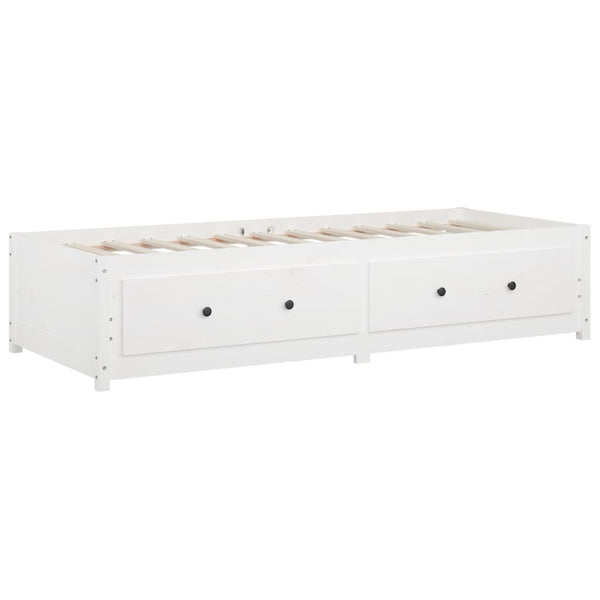 Weißes Schlafsofa Legarde 90x200cm (Kiefer)