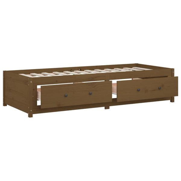 Schlafsofa Legarde 90x200 cm (Kiefer) in Honigbraun