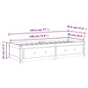 Weißes Schlafsofa Legarde 90x190cm (Einzel Kiefer)