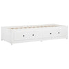 Weißes Schlafsofa Legarde 90x190cm (Einzel Kiefer)