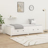Weißes Schlafsofa Legarde 90x190cm (Einzel Kiefer)