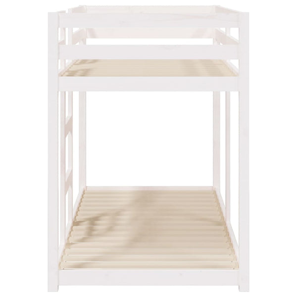 Weißes Etagenbett Cazare 75x190cm (Kiefer)