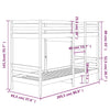 Etagenbett Niana 90x200cm (Kiefer)
