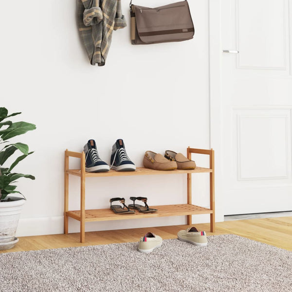 Schuhregal Orvil 69x27x41cm (Nussbaumholz)