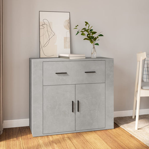 Betoninharmaa senkki Stefanesc 80x33x70cm (puinen)