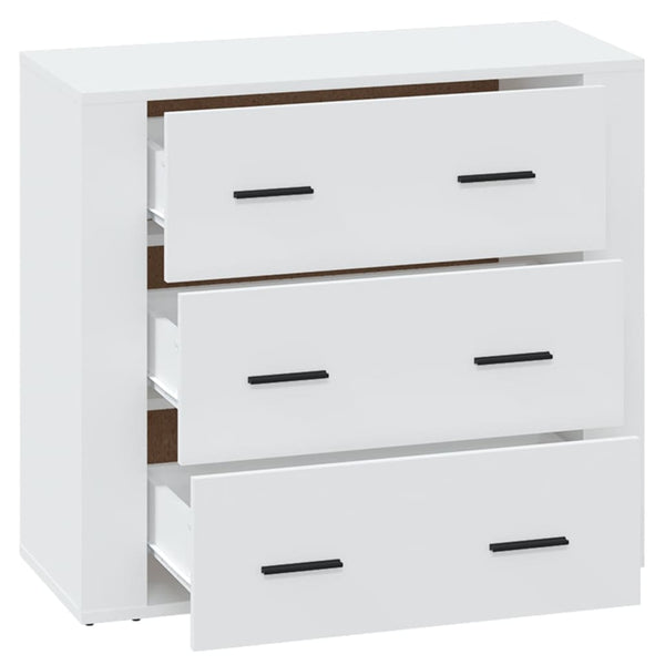 Valkoinen senkki Steliana 80x33x70cm (puinen)