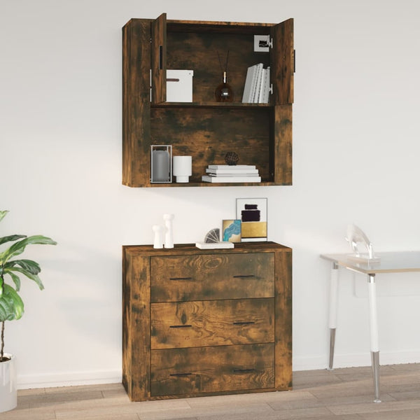 Savutammi seinäkaappi Volea 80x33x80cm (puinen)