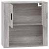 Harmaa seinäkaappi Volea 80x33x80cm (puinen)