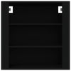Schwarzer Wandschrank Fat 80x33x80cm (Holz)