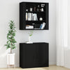Schwarzer Wandschrank Fat 80x33x80cm (Holz)