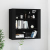 Schwarzer Wandschrank Fat 80x33x80cm (Holz)