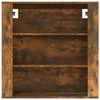 Wandhängeschrank Smoked Oak Fat 80x33x80cm (Holz)