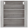 Grauer Wandschrank Fat 80x33x80cm (Holz)