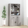 Grauer Wandschrank Fat 80x33x80cm (Holz)