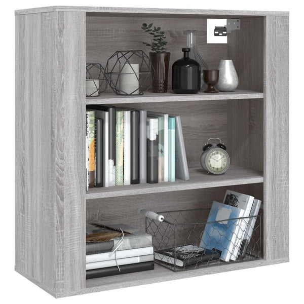 Grauer Wandschrank Fat 80x33x80cm (Holz)