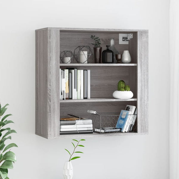 Grauer Wandschrank Fat 80x33x80cm (Holz)