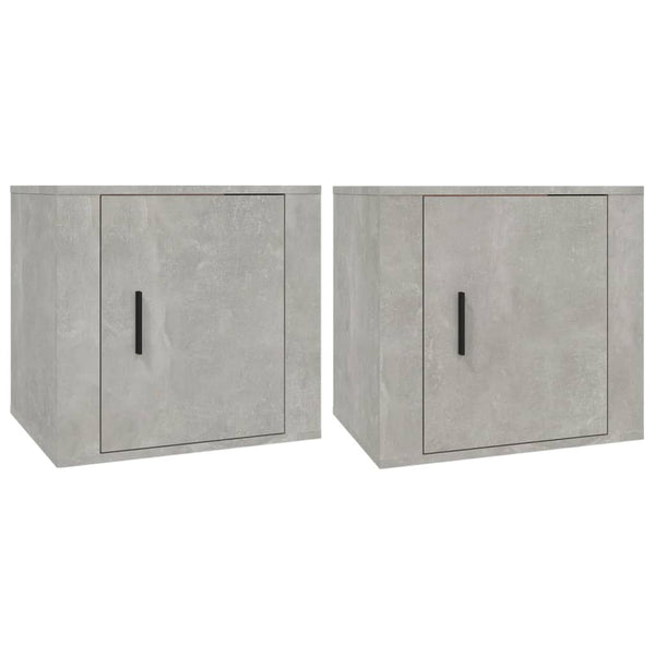Nachttische Busoi 50x39x47 cm betongrau (2 St.)