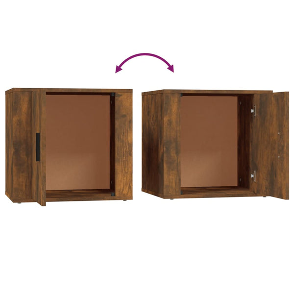 Nachttisch Busoi 50x39x47cm Rauch-Eiche