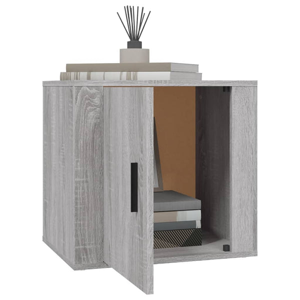 Grauer Nachttisch Busoi 50x39x47cm