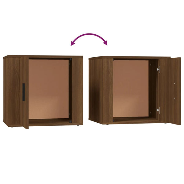 Nachtschrank Busoi, braun, 50x39x47cm